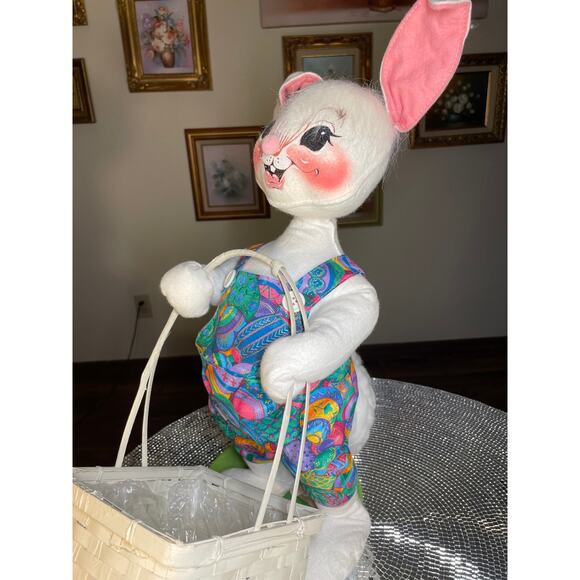 Annalee 0741 easter bunny easter egg with basket worth 1997 - Picture 14 of 16